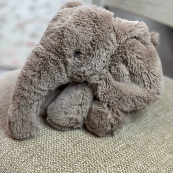 Jellycat Tan Elephant Stuffed Animal - Picture 3 of 9